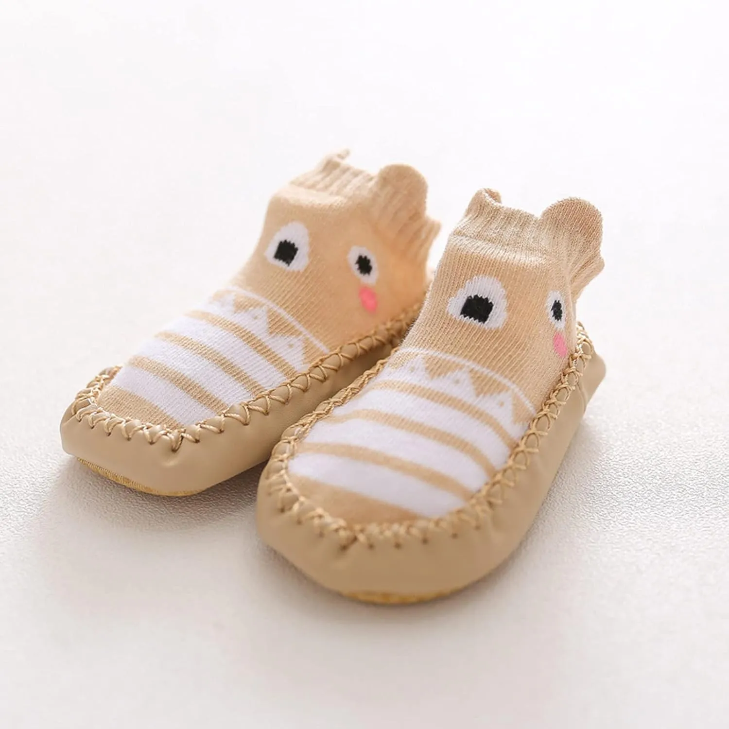 Baby Sock Shoes Baby Walking Shoes Infant Non-Slip Breathable Slippers Soft Rubber Sole Baby Boys Girls Floor Shoes