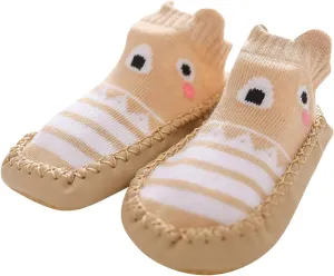 Baby Sock Shoes Baby Walking Shoes Infant Non-Slip Breathable Slippers Soft Rubber Sole Baby Boys Girls Floor Shoes