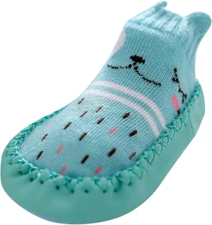 Baby Sock Shoes Baby Walking Shoes Infant Non-Slip Breathable Slippers Soft Rubber Sole Baby Boys Girls Floor Shoes