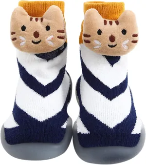 Baby Sock Shoes Baby Walking Shoes Infant Non-Slip Breathable Slippers with Soft Rubber Sole Girls Slip On Sneakers