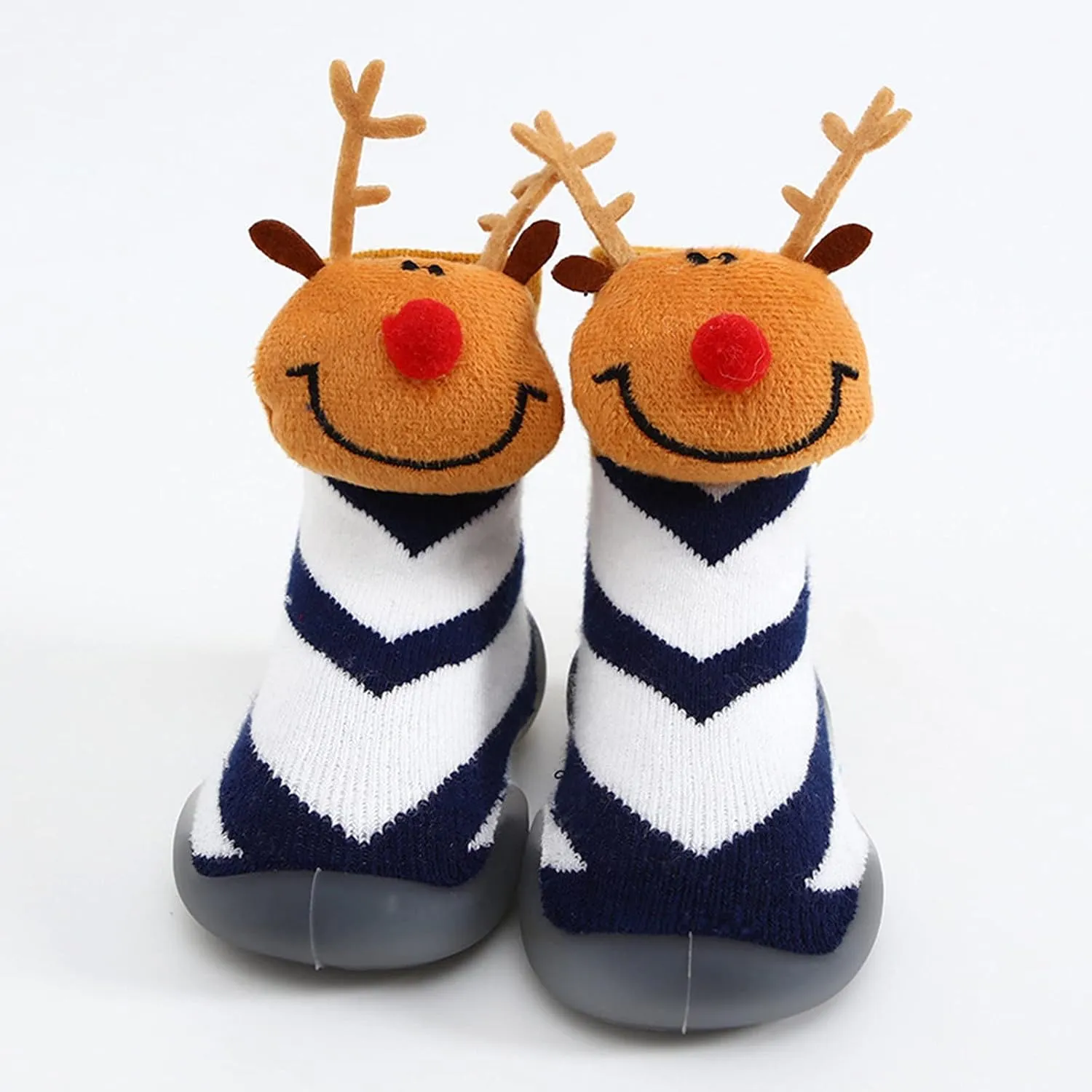 Baby Sock Shoes Baby Walking Shoes Infant Non-Slip Breathable Slippers with Soft Rubber Sole Girls Slip On Sneakers