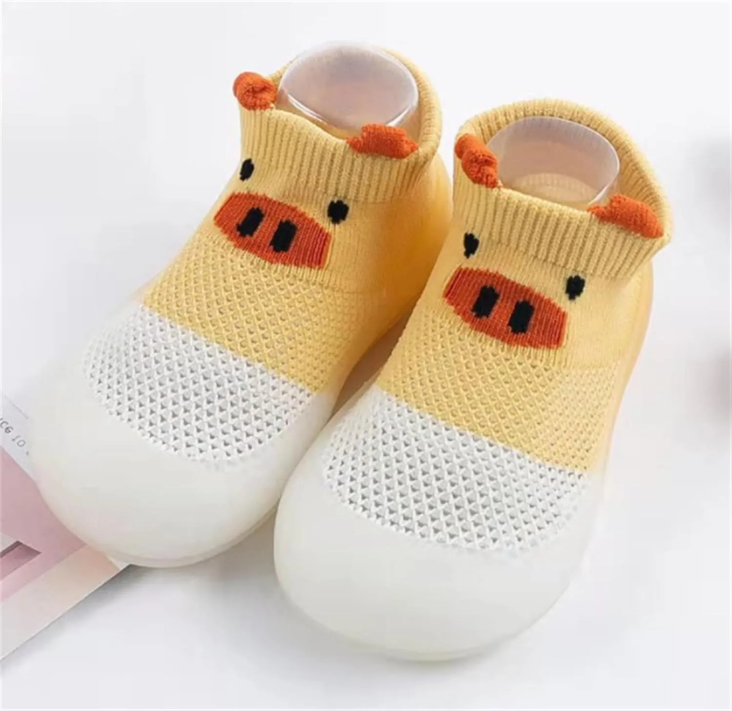 Baby Sock Shoes Boys Girls First Walking Shoes Non Slip Soft Sole Sneakers Toddler Infant Shoes