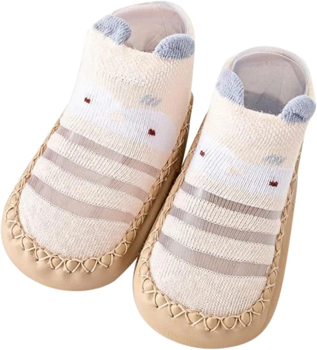 Baby Sock Shoes Infant Boys Girls First Walking Shoes Non-Slip Slippers Soft Sole Sneakers Elastic Sock Shoes