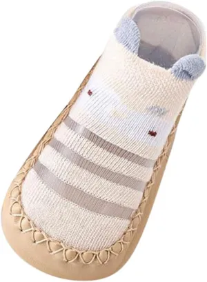 Baby Sock Shoes Infant Boys Girls First Walking Shoes Non-Slip Slippers Soft Sole Sneakers Elastic Sock Shoes