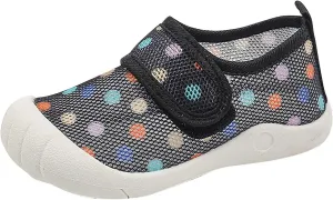 Baby Sock Shoes Summer New Hollowed Breathable Mesh Shoes Boys Baotou Anti Kick Sandals Soft Anti-Slip Sole PU Shoes