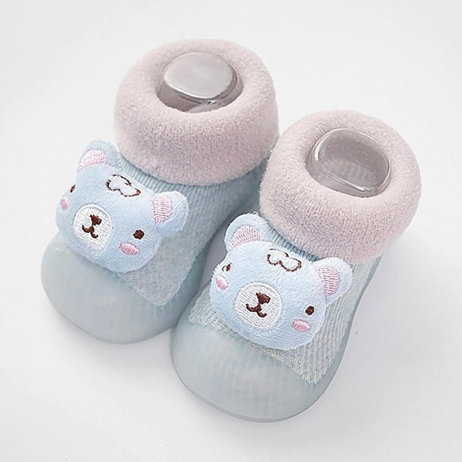 Baby Sock Shoes Toddler Cartoon Soft Rubber Sole Sneakers Non Slip Floor Slipper for Boys Girls First Walking