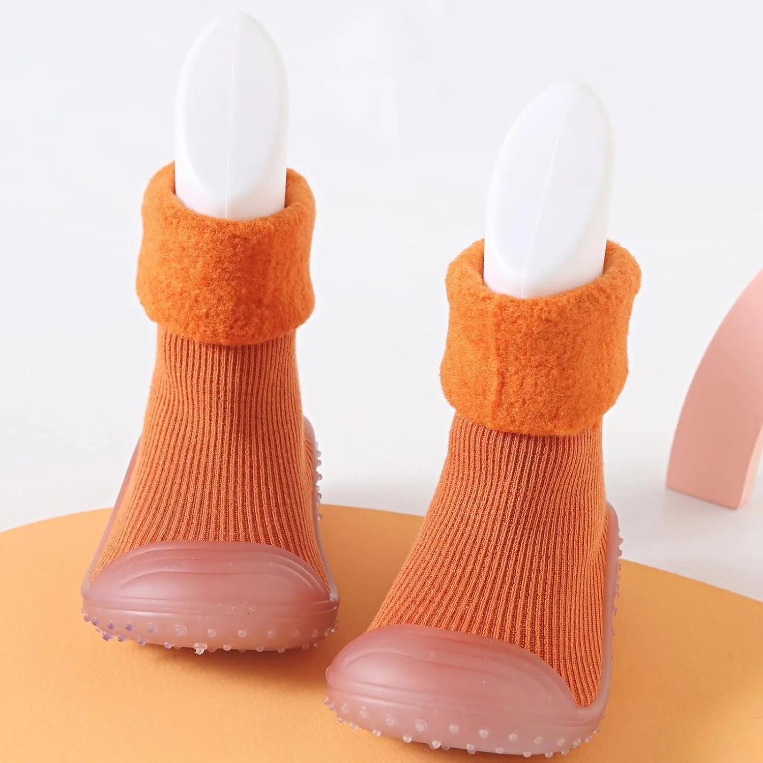 Baby Socks Shoes Soft Soles Spring and Winter Walking Early Education Baby Snow Shoes Socks Solid Color 6c Girls Shoes