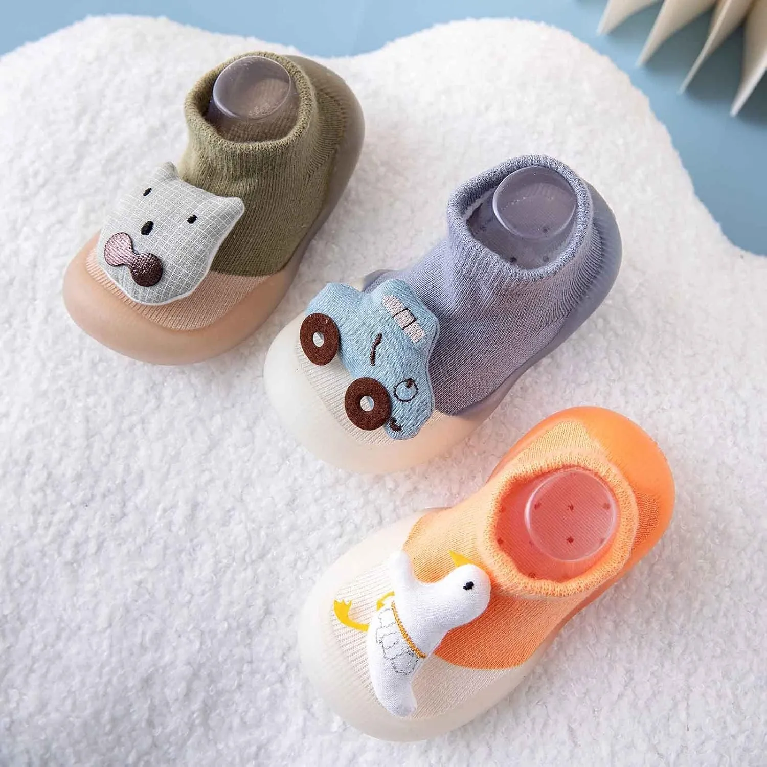Baby Toddler Floor Socks Shoes Soft Bottom Non Slip Cartoon Pattern Baby Casual Shoes Girls Shoes Size 3