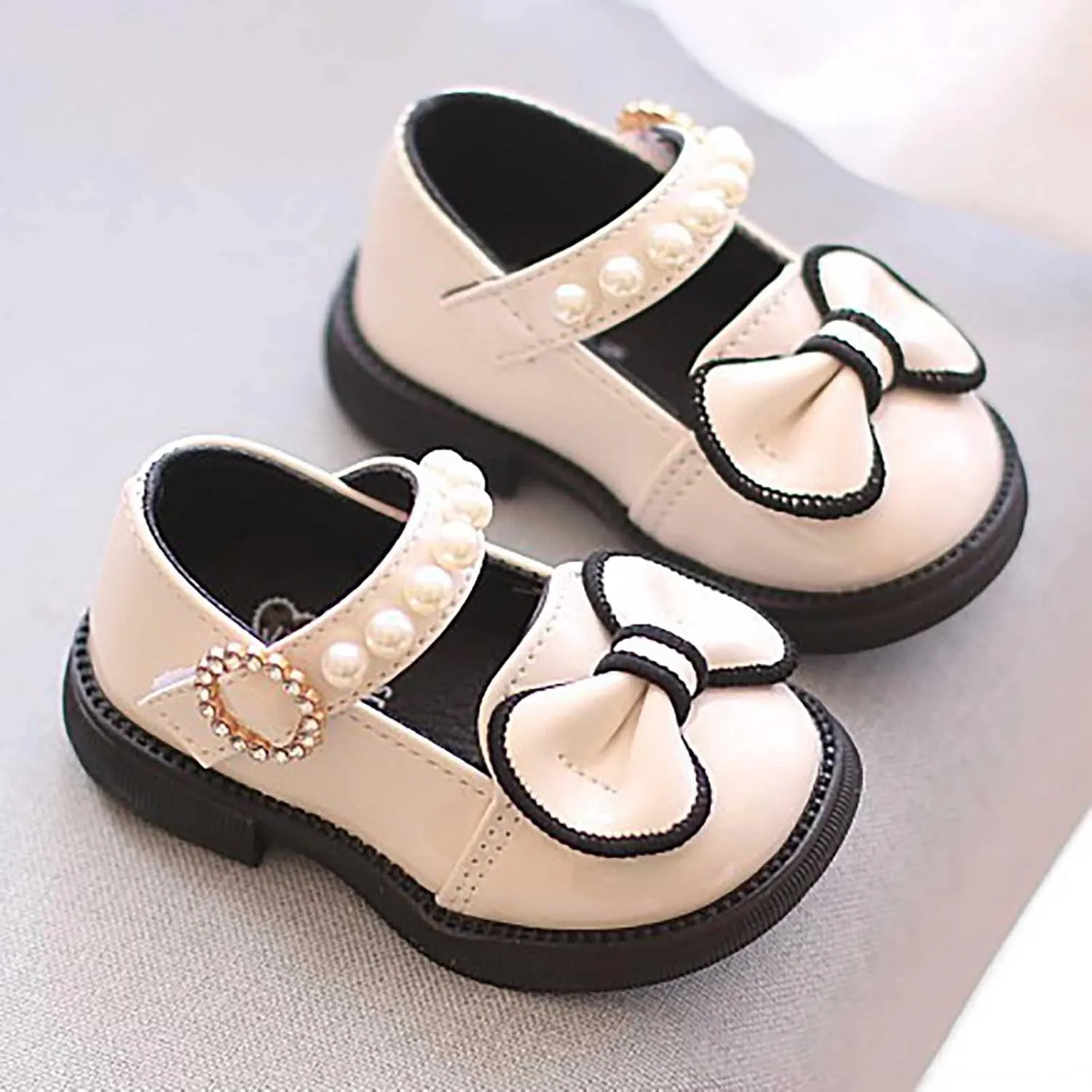 Baby Toddler Sandals Infant Girls Boys Princess Shoes Bowknot First Walkers Prewalkers Summer Walking (Black, 6 Infant)