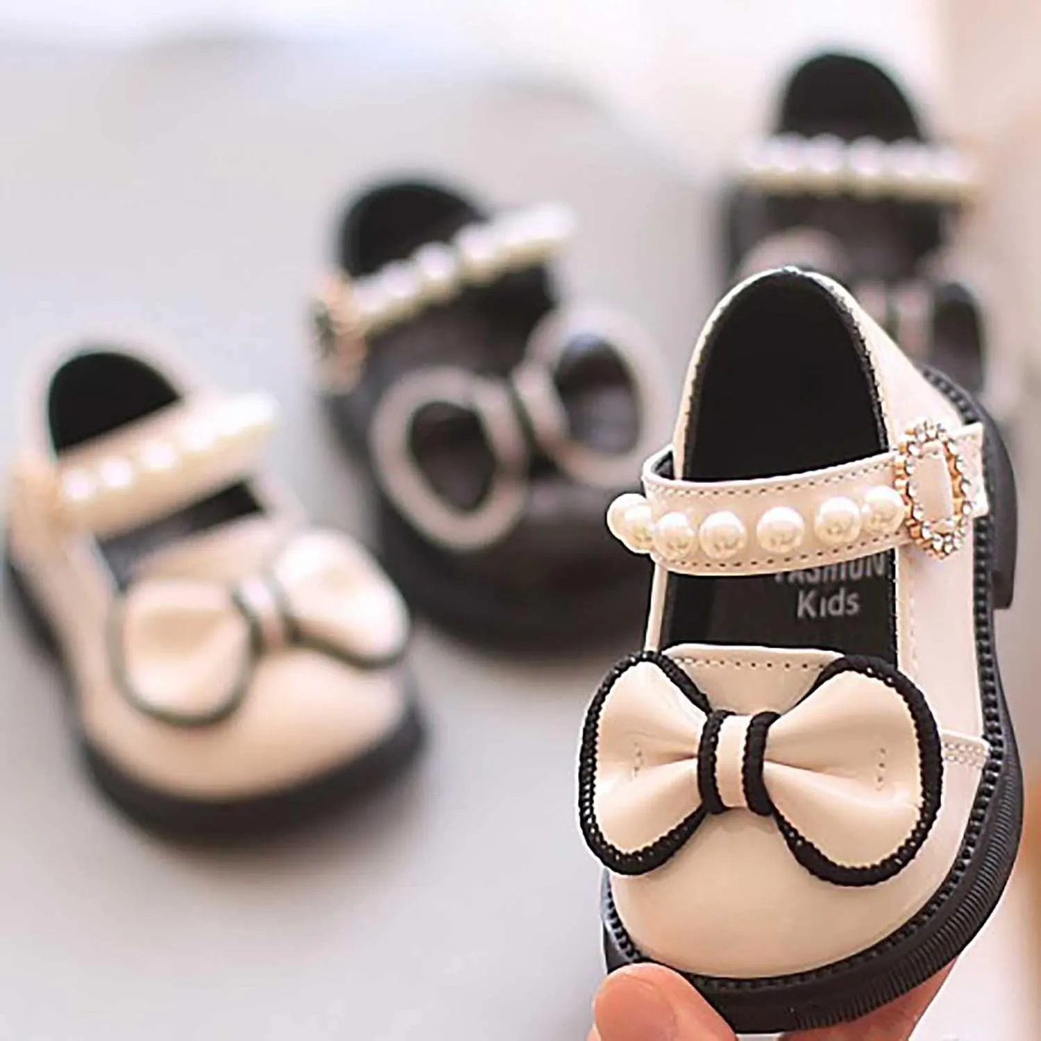 Baby Toddler Sandals Infant Girls Boys Princess Shoes Bowknot First Walkers Prewalkers Summer Walking (Black, 6 Infant)