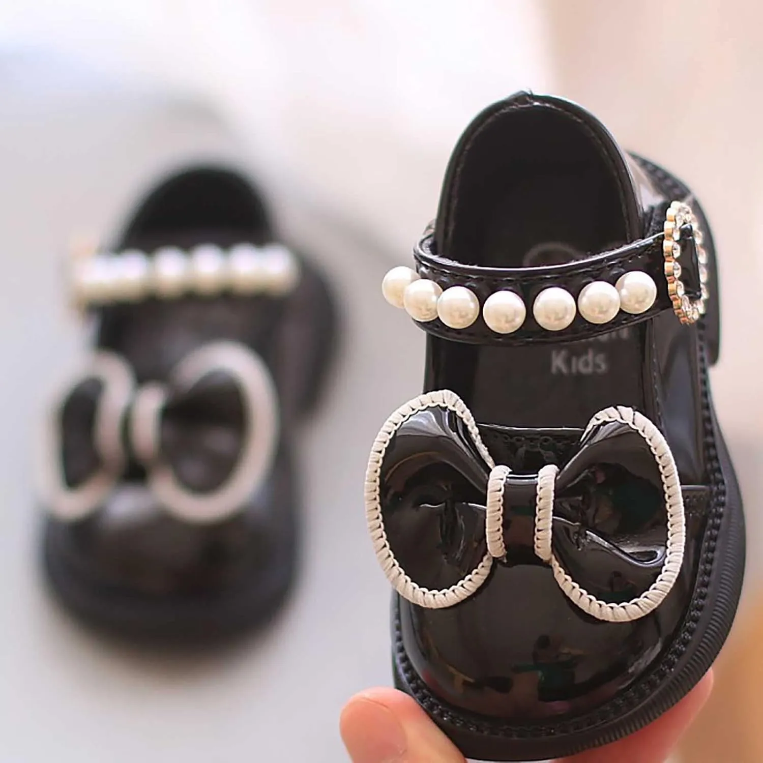Baby Toddler Sandals Infant Girls Boys Princess Shoes Bowknot First Walkers Prewalkers Summer Walking (Black, 6 Infant)