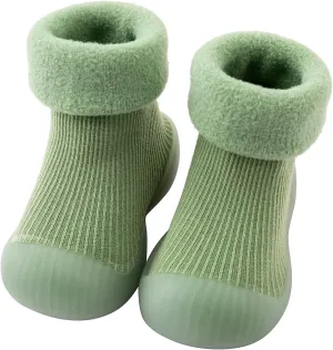 Baby Toddler Sock Shoes Infant Knit Soft Rubber Sole Shoes Walking Shoes Anti-Slip for Kids Baby Girls Boys
