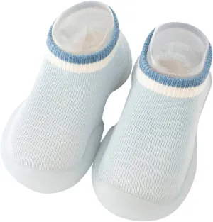 Baby Toddler Sock Shoes Training Shoes Non-Skid Floor Slipper with Rubber Sole Slip on Sneakers Protect Toes Shoes