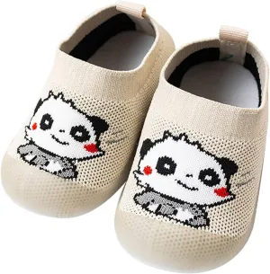 Baby Walking Shoes Toddler First Walking Non-Slip Soft Sole Slip-On Sneakers Casual Mesh Lightweight Sock Shoes