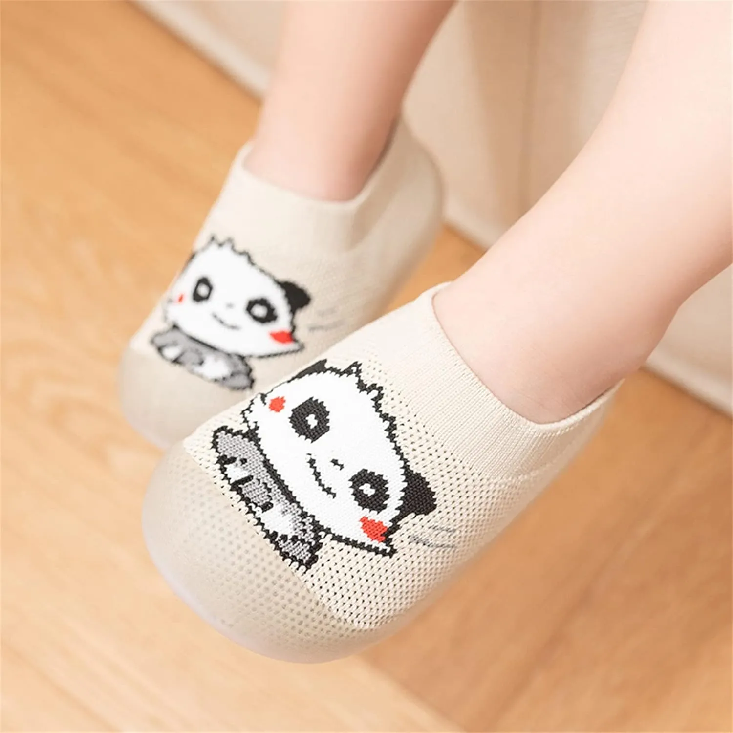 Baby Walking Shoes Toddler First Walking Non-Slip Soft Sole Slip-On Sneakers Casual Mesh Lightweight Sock Shoes