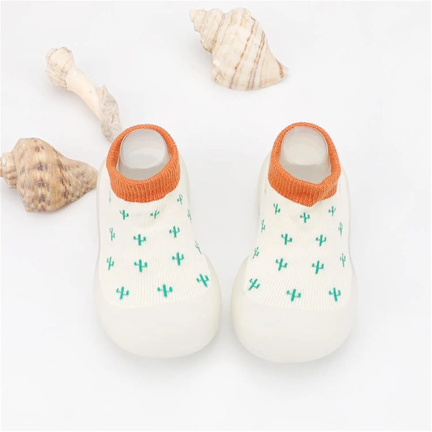 Baby Walking Sock Shoes Infant Slippers Stretchy Knit Slip-On Sneaker Lightweight Floor Slippers House Shoes Socks