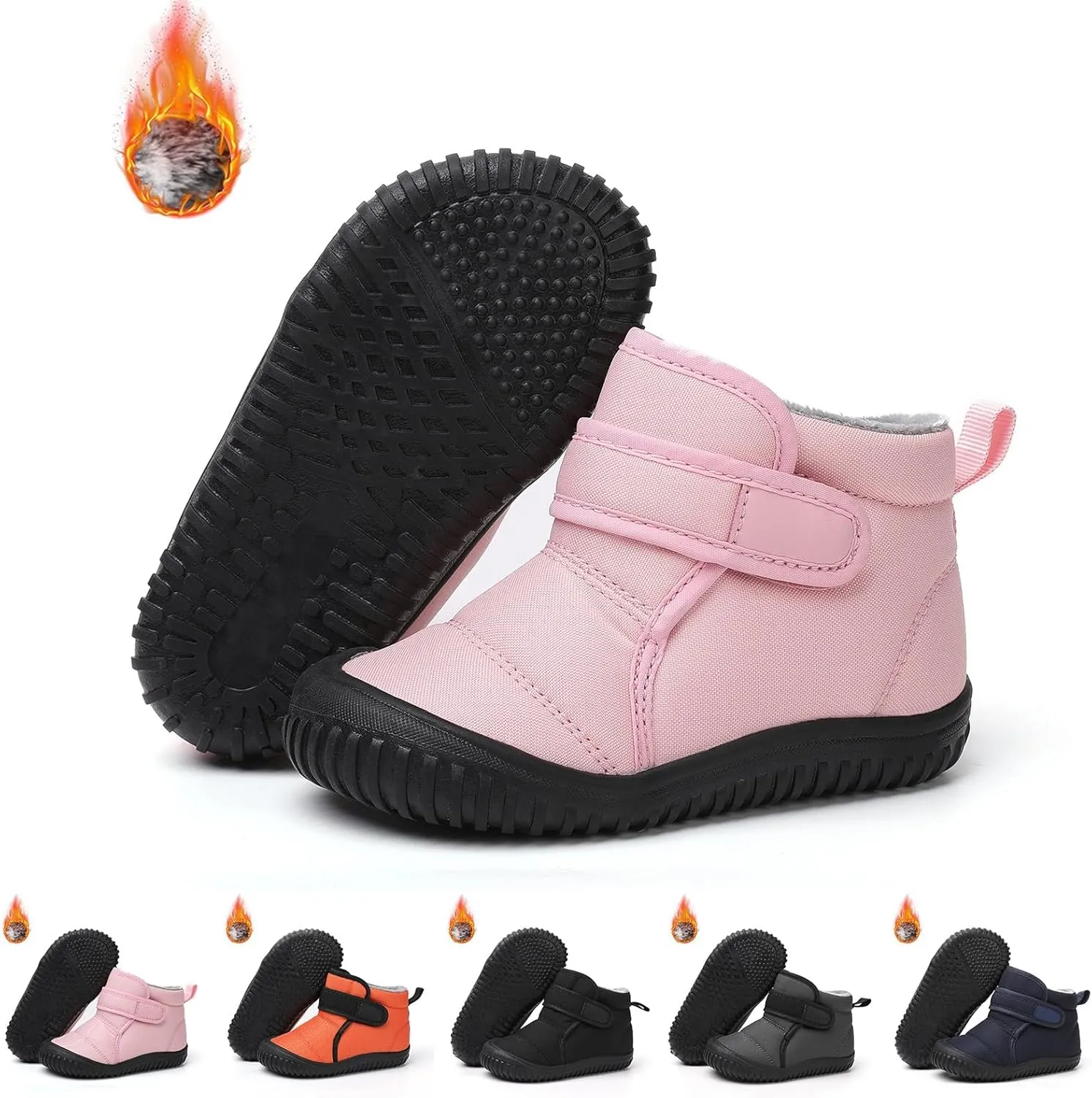 Baby Winter Snow Boots for Infant Boys Girls Toddler Water-esistant Warm ining Soft Sole First Walking Shoes