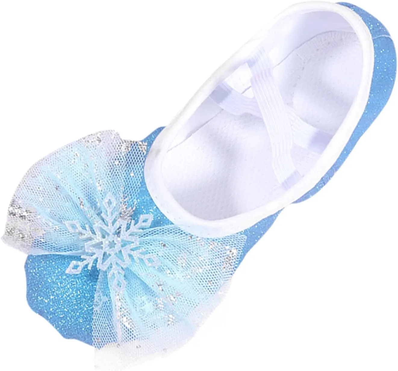 Ballet Shoes for Girls,Soft Leather Ballet Slippers No-Tie Warm Dance Yoga Practice Shoes for Toddler Girls