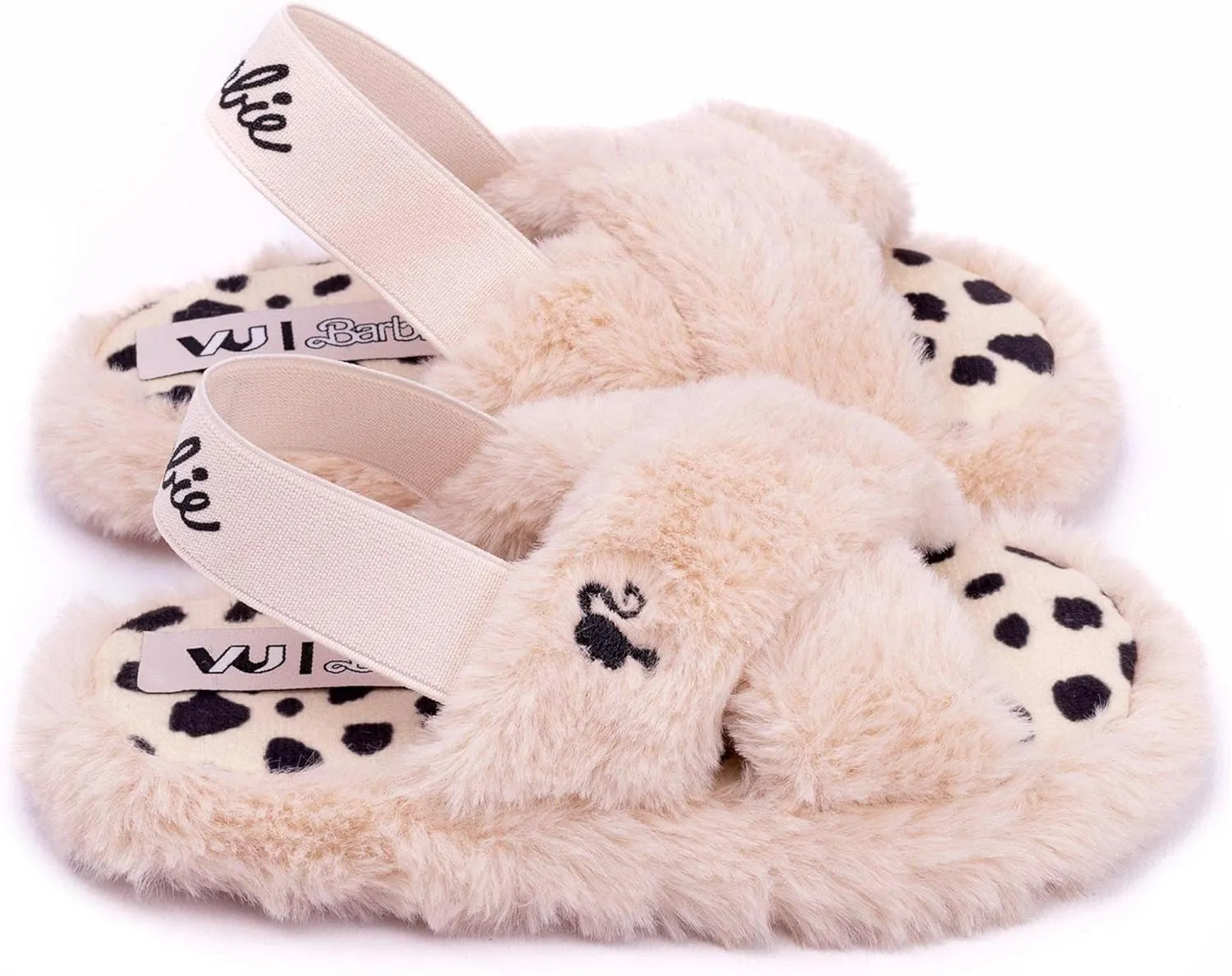 Barbie Fluffy Cross Strap House Sliders Girls' slipper