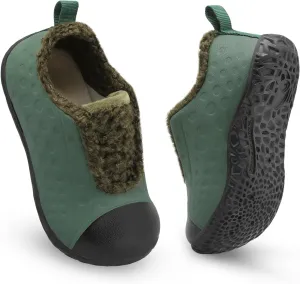 BARERUN Toddler Slippers Boys Girls Warm Skin-friendly House Slippers Soft-Lightweight Around House Shoes for Kids Indoor/Outdoor