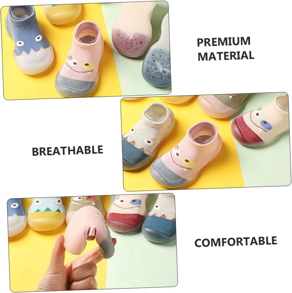 BESTYASH Socks Non Socks Soft Slipper Socks White Shoes Walking for -