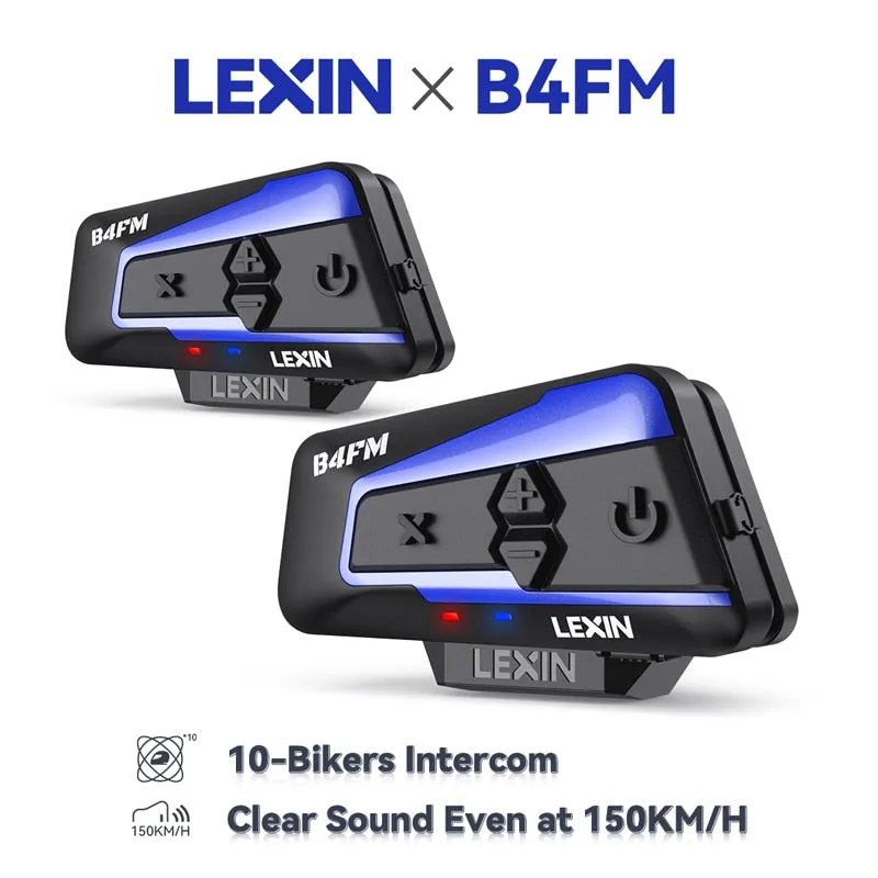 Bluetooth 5.0 Motorcycle Intercom Helmet Headsets Wireless Communication