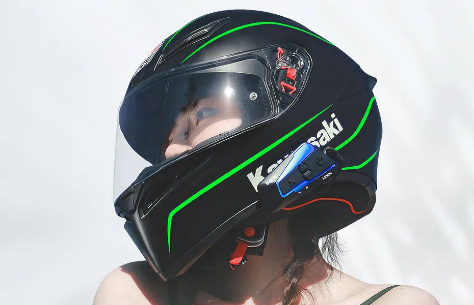 Bluetooth 5.0 Motorcycle Intercom Helmet Headsets Wireless Communication