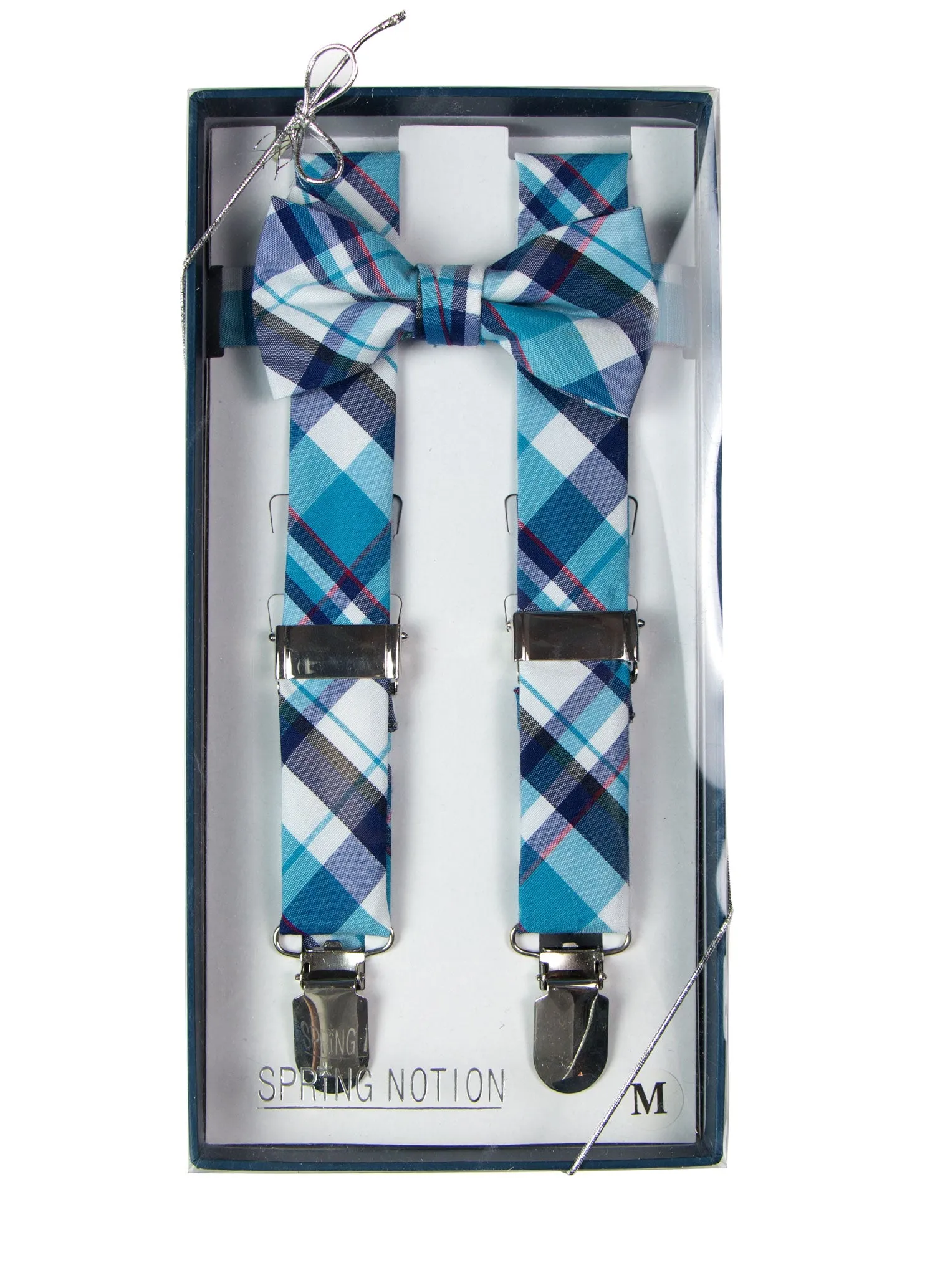 Boys' Cotton Suspenders & Bow Tie Gift Set