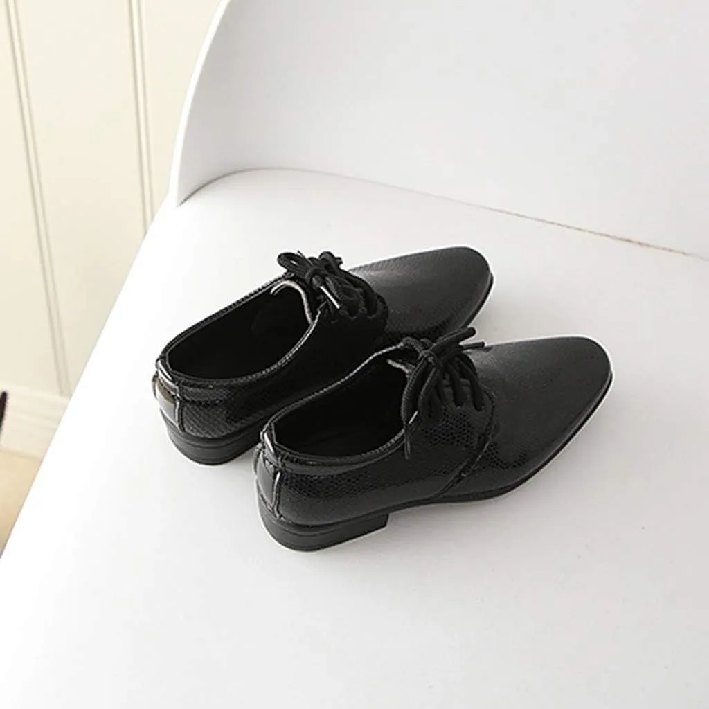 Boys Dress Shoes Toddler Kids Baby British Style Casual Shoes Uniform Oxford Wedding Dance Party School Shoes Performance
