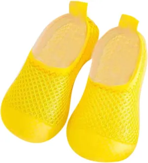 Boys Girls Low Heel Shoes Toddler Kids Infant Newborn Baby Boys Girls Summer Shoes Solid Soft Soles (Yellow, 22 Toddler)