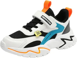Boys Girls Sneakers Kids Lightweight Breathable Adjustable Athletic Running Shoes for Toddler/Little Kid/Big Kid