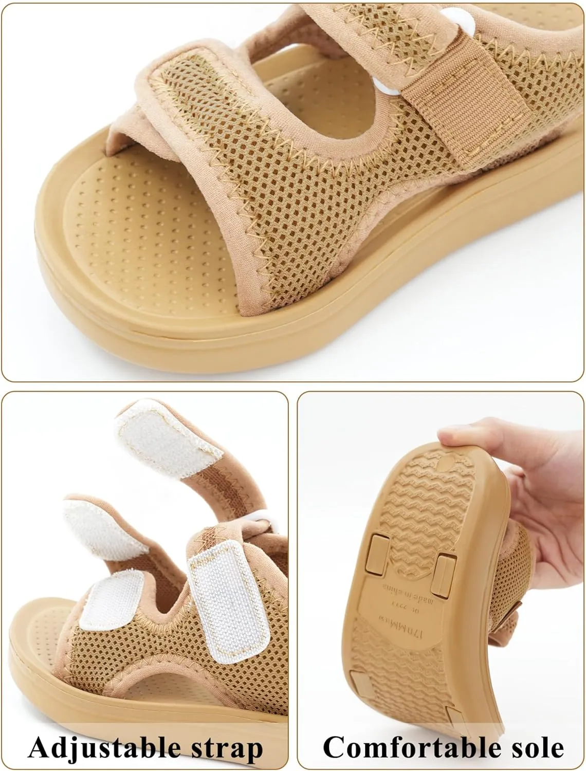 Boys Girls Summer Sandals Double Adjustable Strap Non-Slip Shoes Fashion Open Toe Footwear