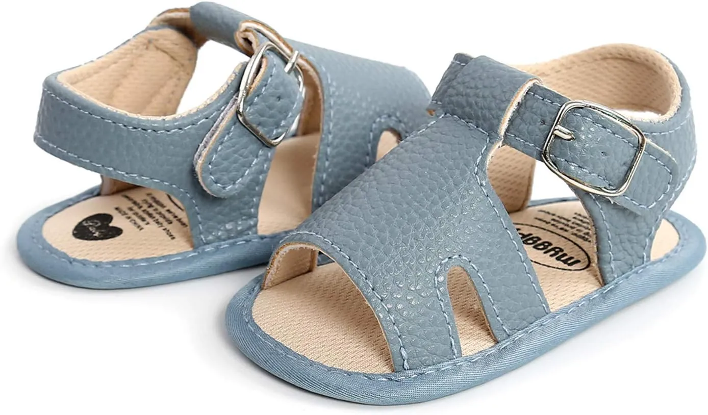 Boys Infant Soft Fist Walking Sandals Sole Baby Rubber Flat Girls Shoes Non-Slip Baby Shoes Big Kids Water Shoe
