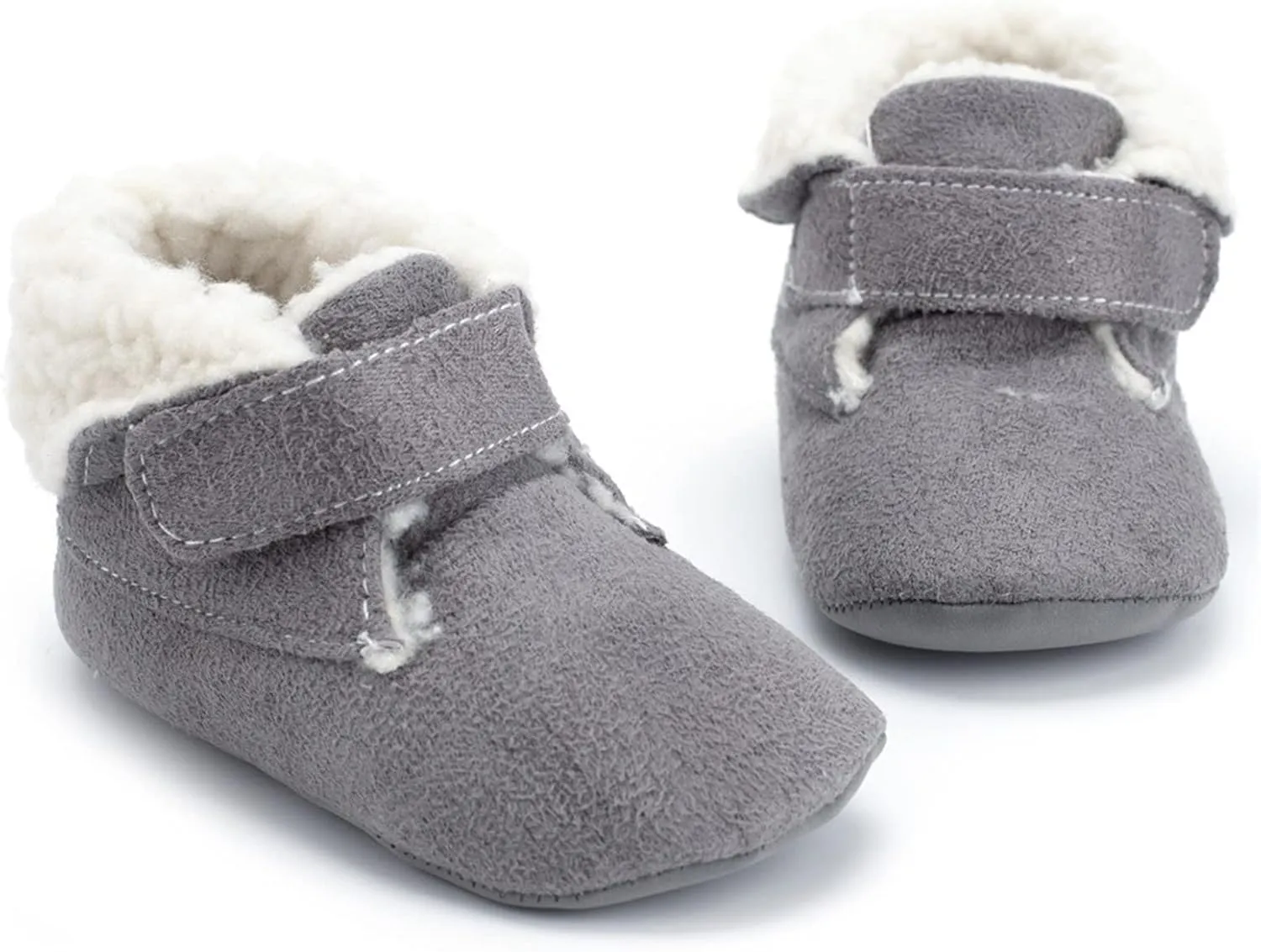 Boys Rain Boots Infant Toddler Shoes Soft Sole Winter Solid Color Non Slip Warm Plus Velvet Boys Girls Cute Shoes