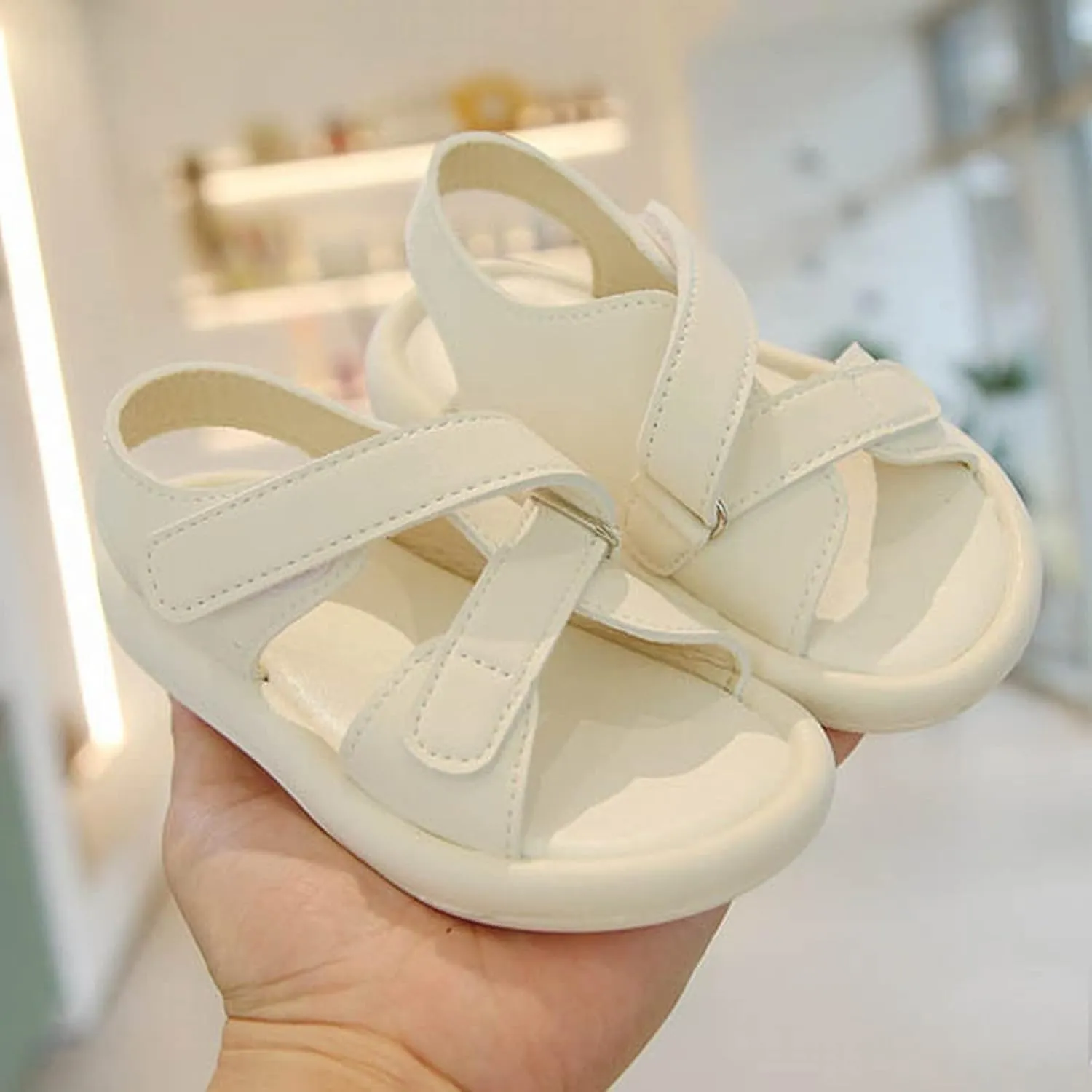 Boys' Sandals Summer Little Girls' Casual Beach Shoes Children's Fashion Open Toe Soft Sole Baby Big Kids Slides Girls