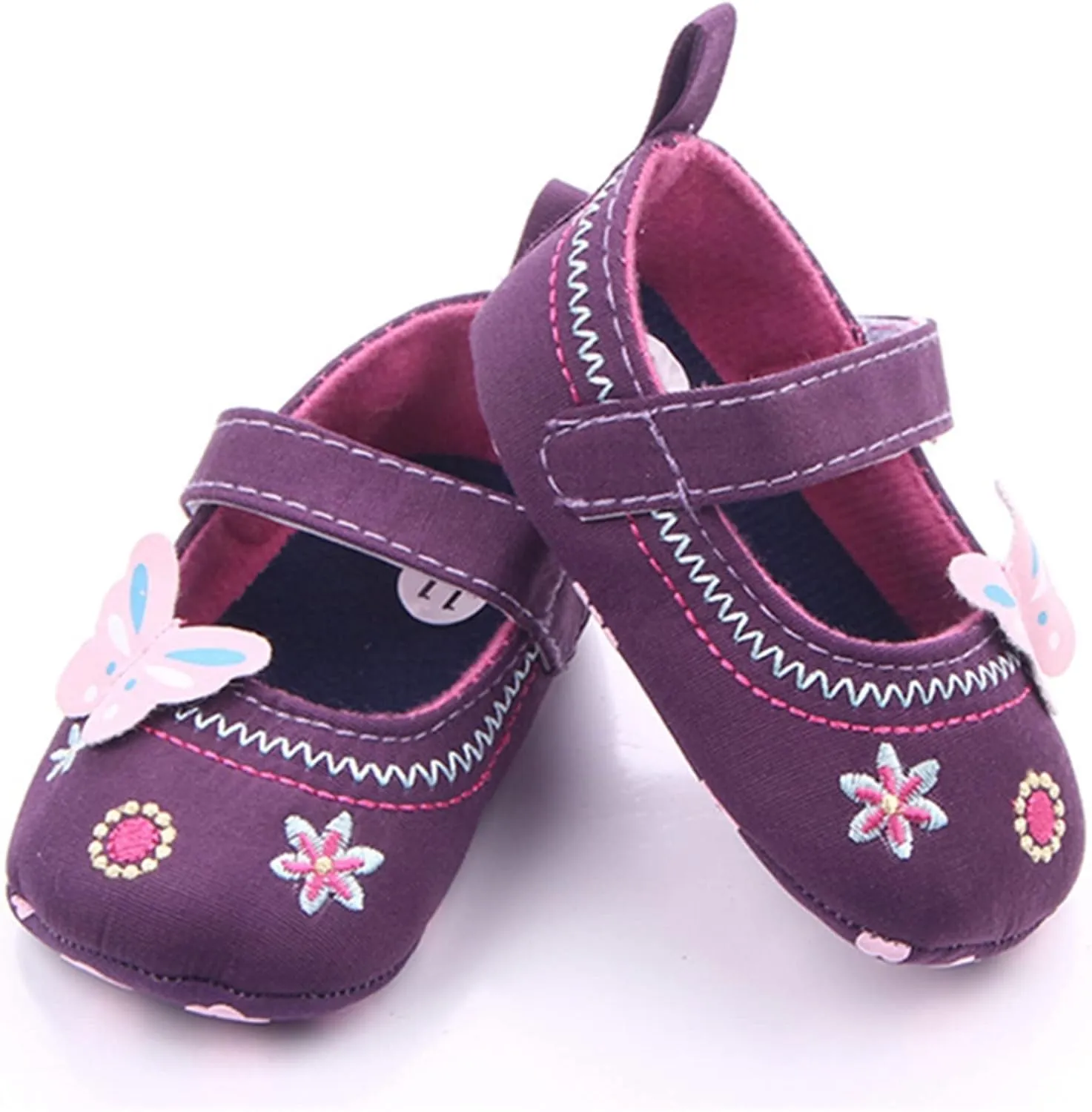Boys Shoes Infant Girls Sneakers Baby Newborn Cute Bow Embroidered Walking Shoes Flat Shoes Denim Models Soccer Cleats