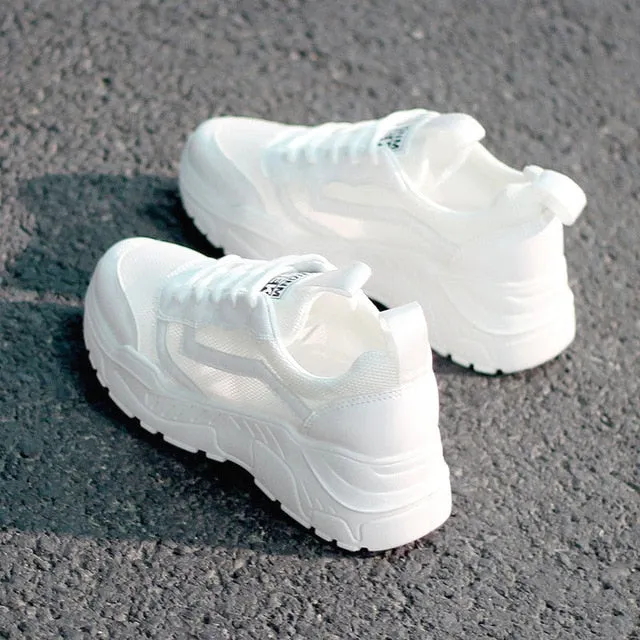 Casual Shoes Women Chunky Sneakers Fashion Dad Shoes For Women Spring Autumn White Black Shoes Chunky Sneaker Vulcanize Shoes