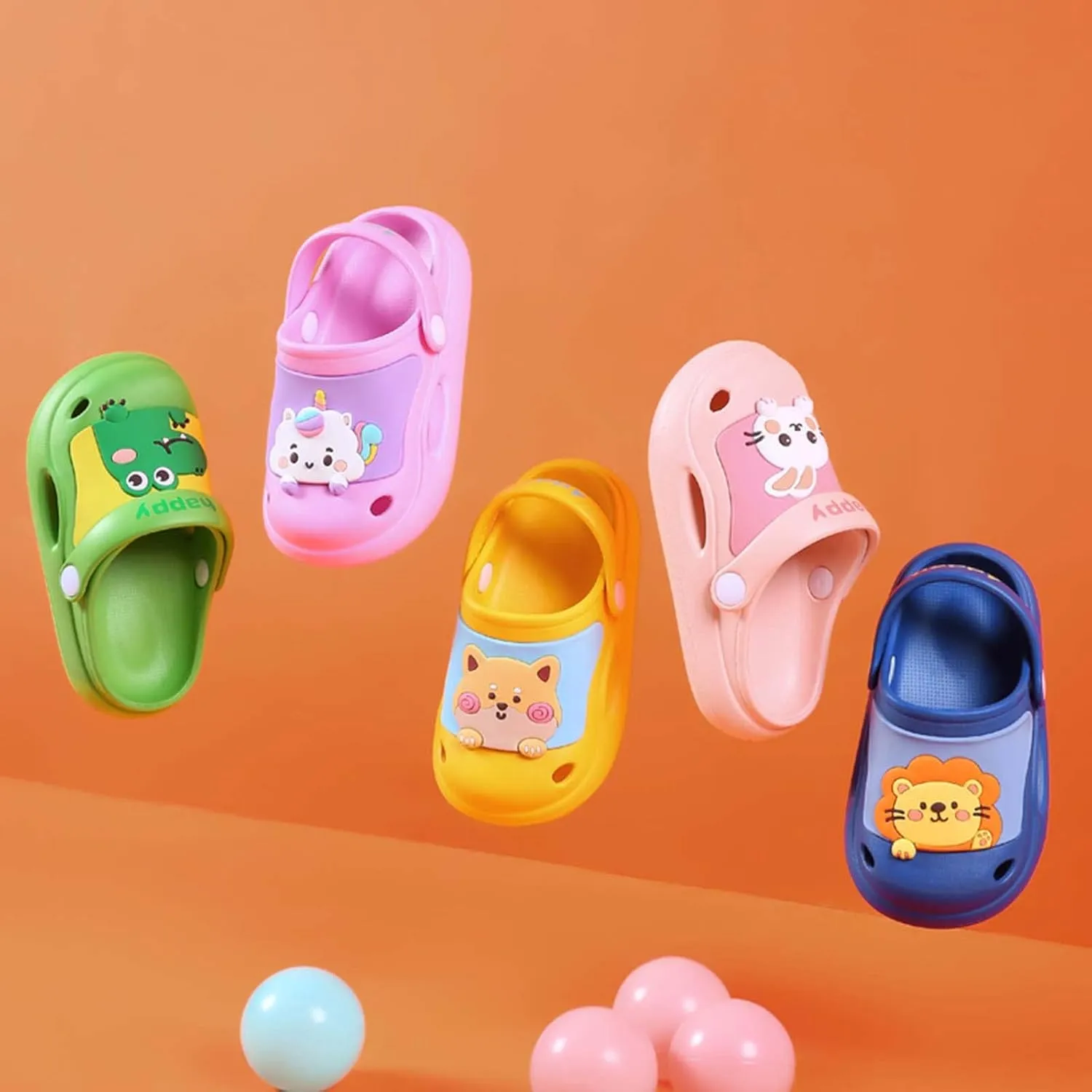 CERYTHRINA Toddler Kids Garden Clogs Shoes Cute Cartoon Summer Slippers Sandals for Boys Girls