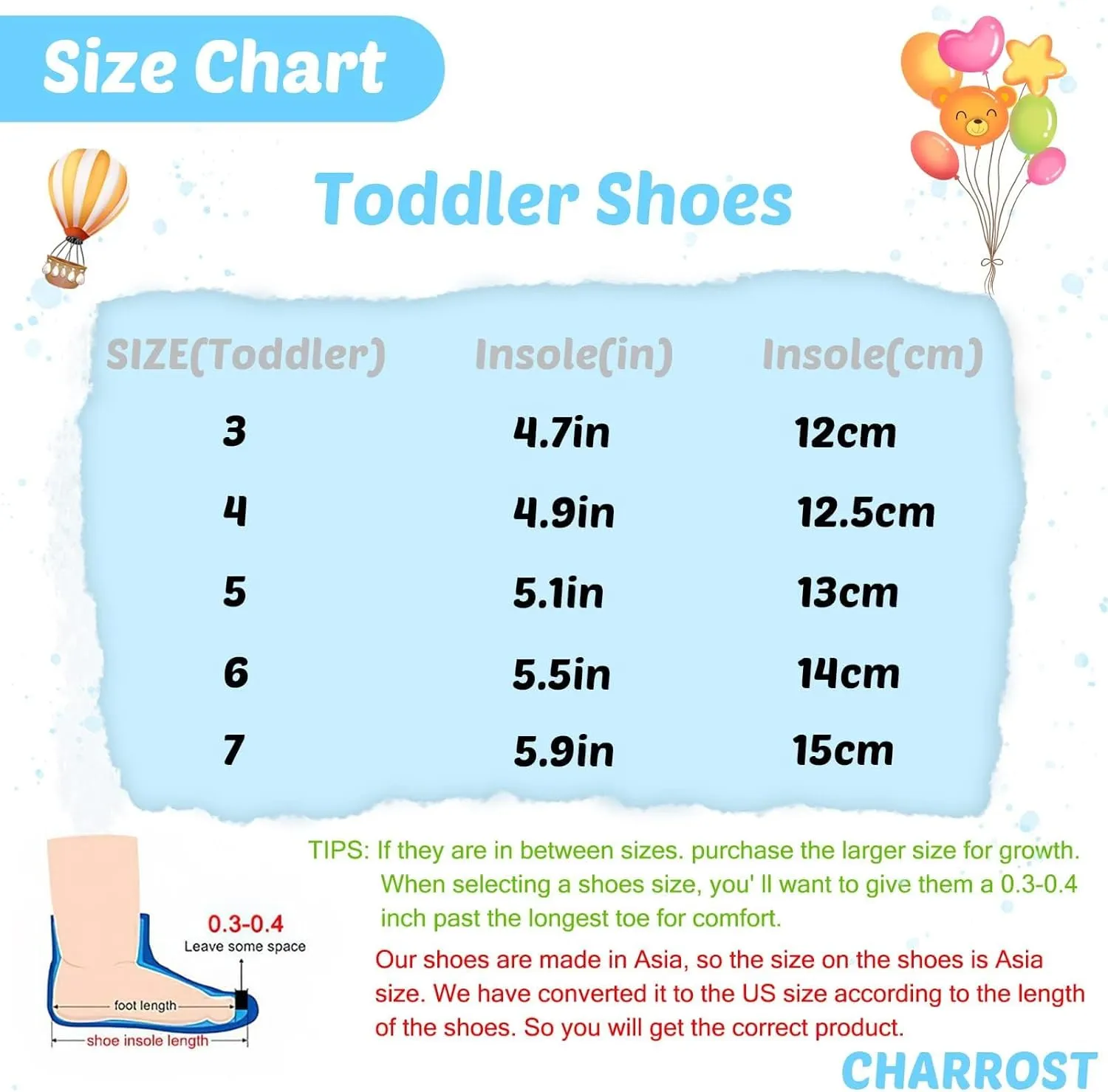 Charrost Toddler Slippers Baby Girls Boys Soft Sole Non Slip Socks House Slippers Baby First Walking Shoes Infant Lightweight Safer Slip On Winter Warm Fuzzy Fleece Sneakers Rubber Sole Indoor