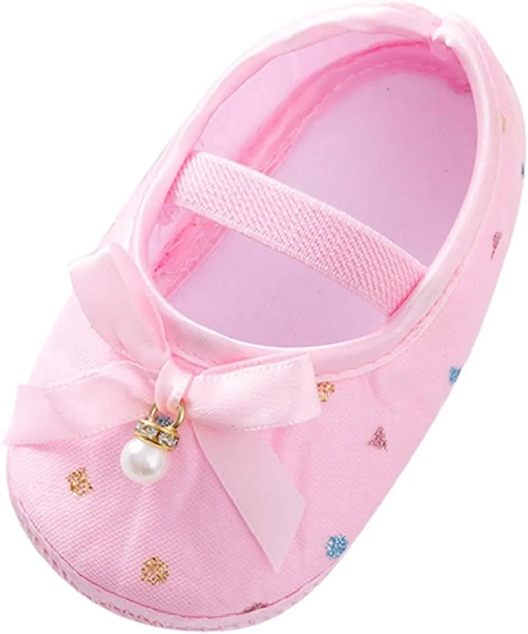 Child Princess Sole Set Cute Shoes Shoes Pearl Headband Little Soft Toddler Bow Kids Sneakers Toddler Boys