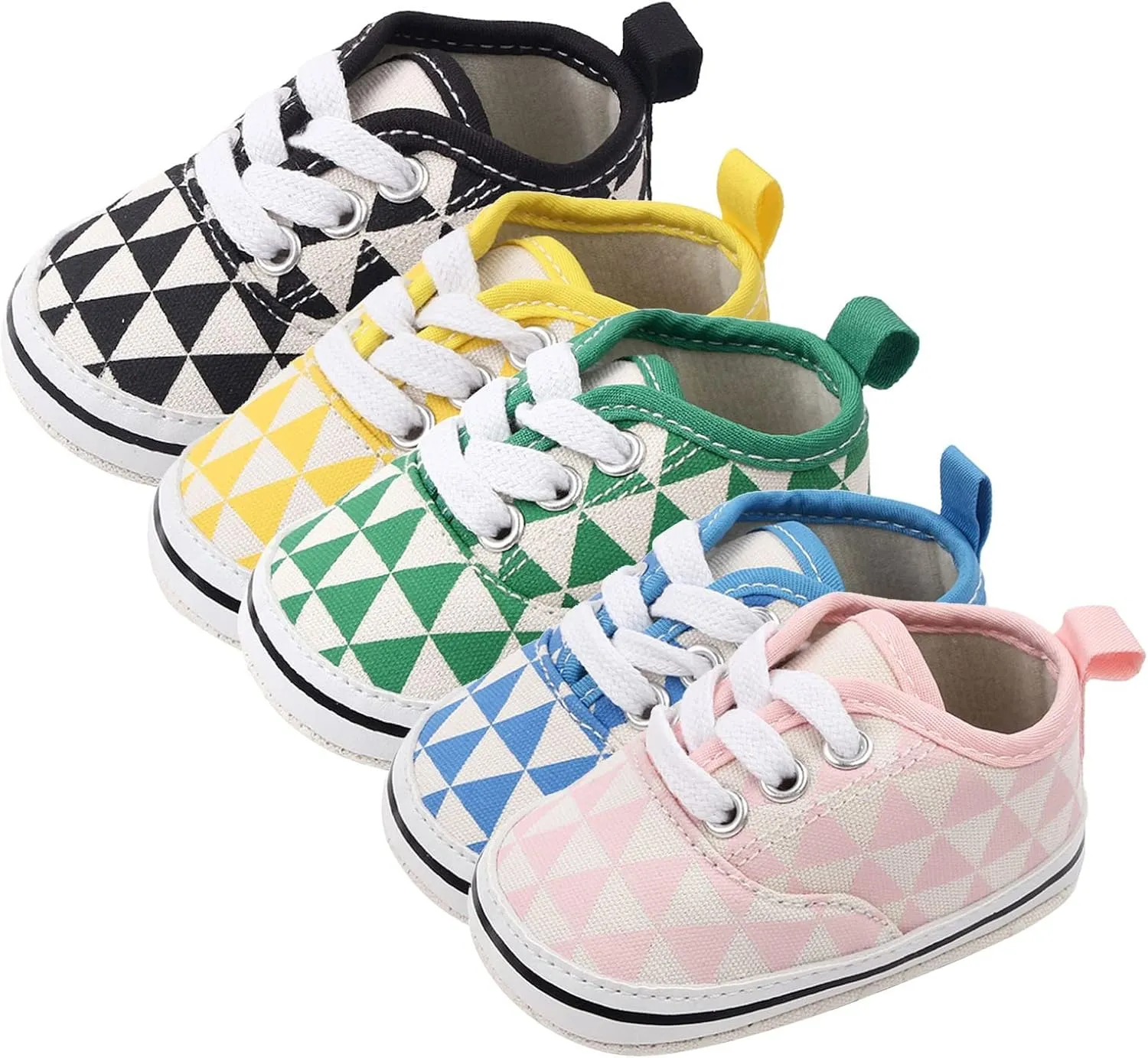 Child Socks Shoes Infant Toddler Shoes Soft Sole Plaid Lace Up Casual Shoes Infant Cute Toddler Non Slip Sneakers