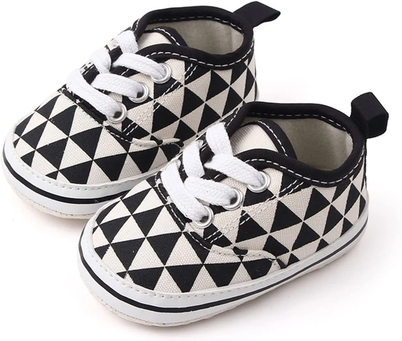 Child Socks Shoes Infant Toddler Shoes Soft Sole Plaid Lace Up Casual Shoes Infant Cute Toddler Non Slip Sneakers