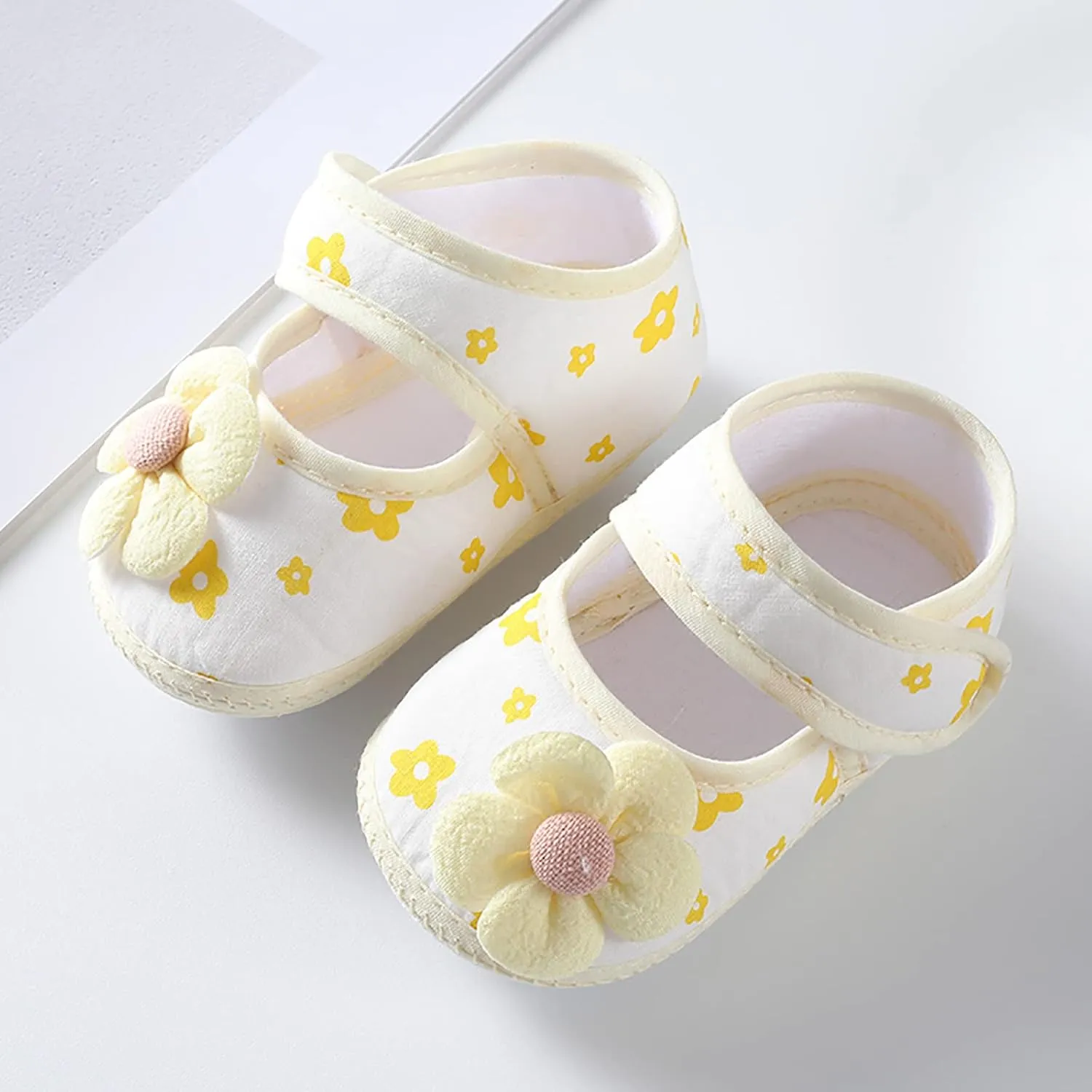Children Comfortable Shoes Baby Girls Soft Sole Shoes Infant Toddler Walkers Shoes Colorful Flowers Princess