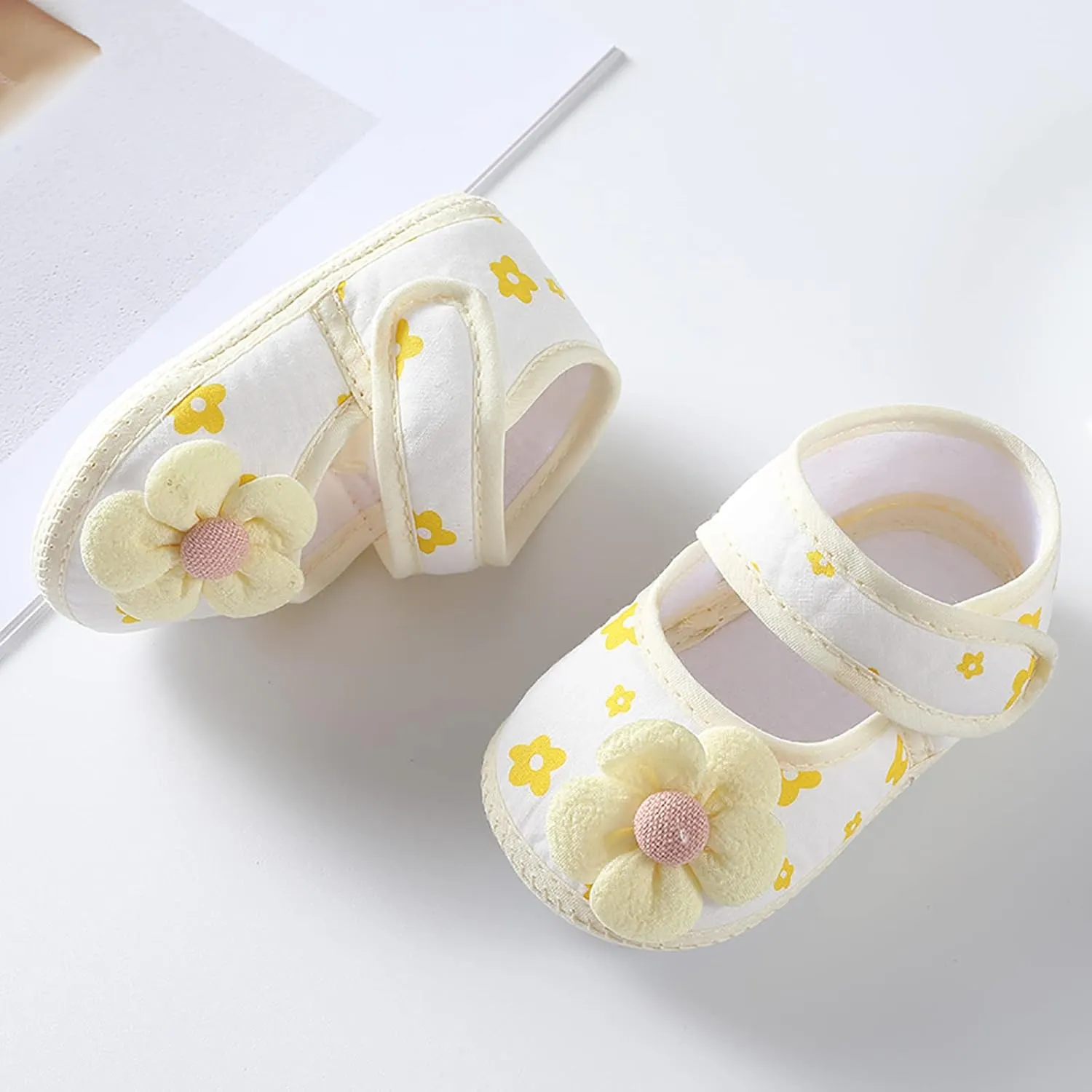 Children Comfortable Shoes Baby Girls Soft Sole Shoes Infant Toddler Walkers Shoes Colorful Flowers Princess