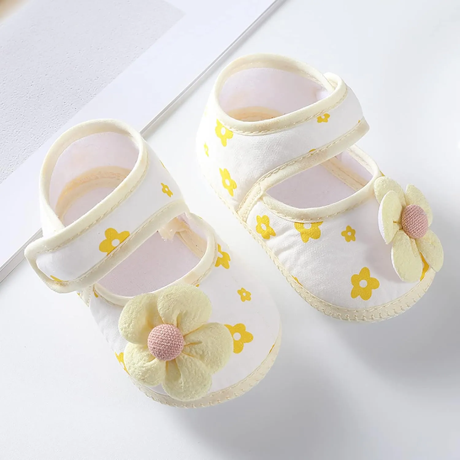 Children Comfortable Shoes Baby Girls Soft Sole Shoes Infant Toddler Walkers Shoes Colorful Flowers Princess