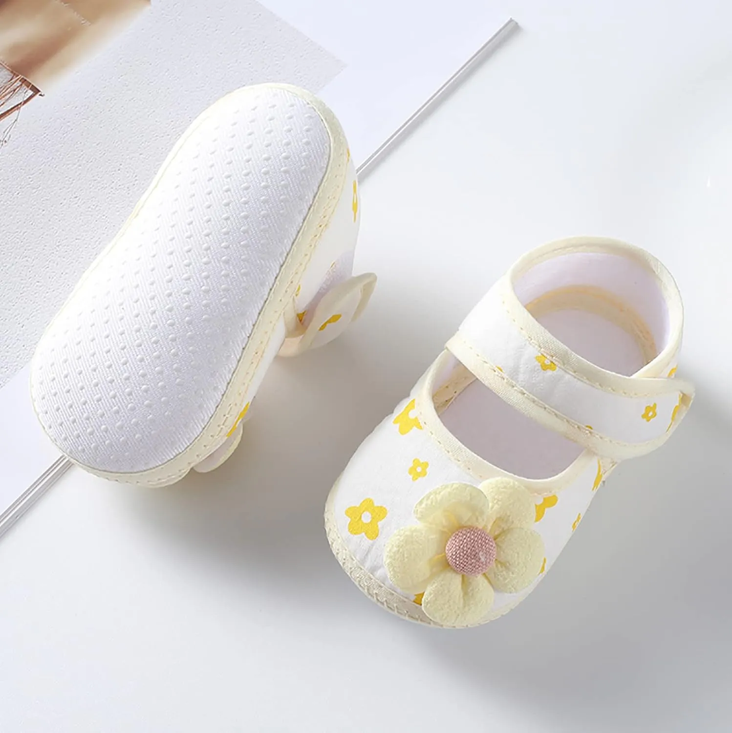Children Comfortable Shoes Baby Girls Soft Sole Shoes Infant Toddler Walkers Shoes Colorful Flowers Princess