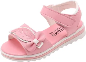 Children Shoes Fashion Flower Thick Sole Sandals Soft Sole Comfortable Princess Sandals Baby Girl Shoes 3-6 Months (Pink, 39)
