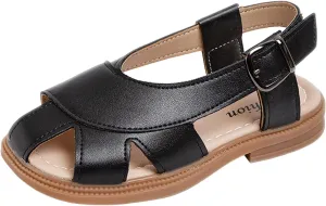 Children Shoes Flat Sandals Hollow Beach Shoes Fashion Soft Sole Girls Boys Casual Sandals Baby Girl Shoes 3-6 Months (Black, 12 Little Child)