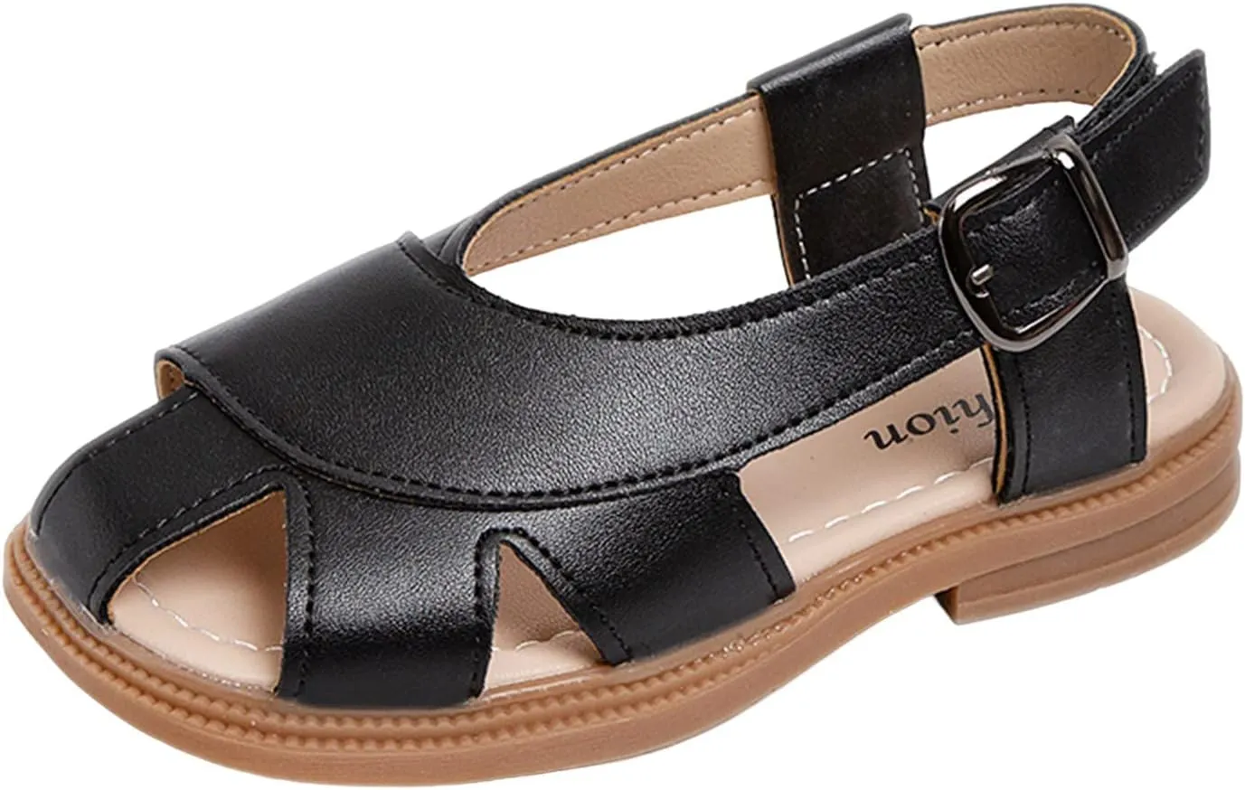 Children Shoes Flat Sandals Hollow Beach Shoes Fashion Soft Sole Girls Boys Casual Sandals Baby Girl Shoes 3-6 Months (Black, 12 Little Child)