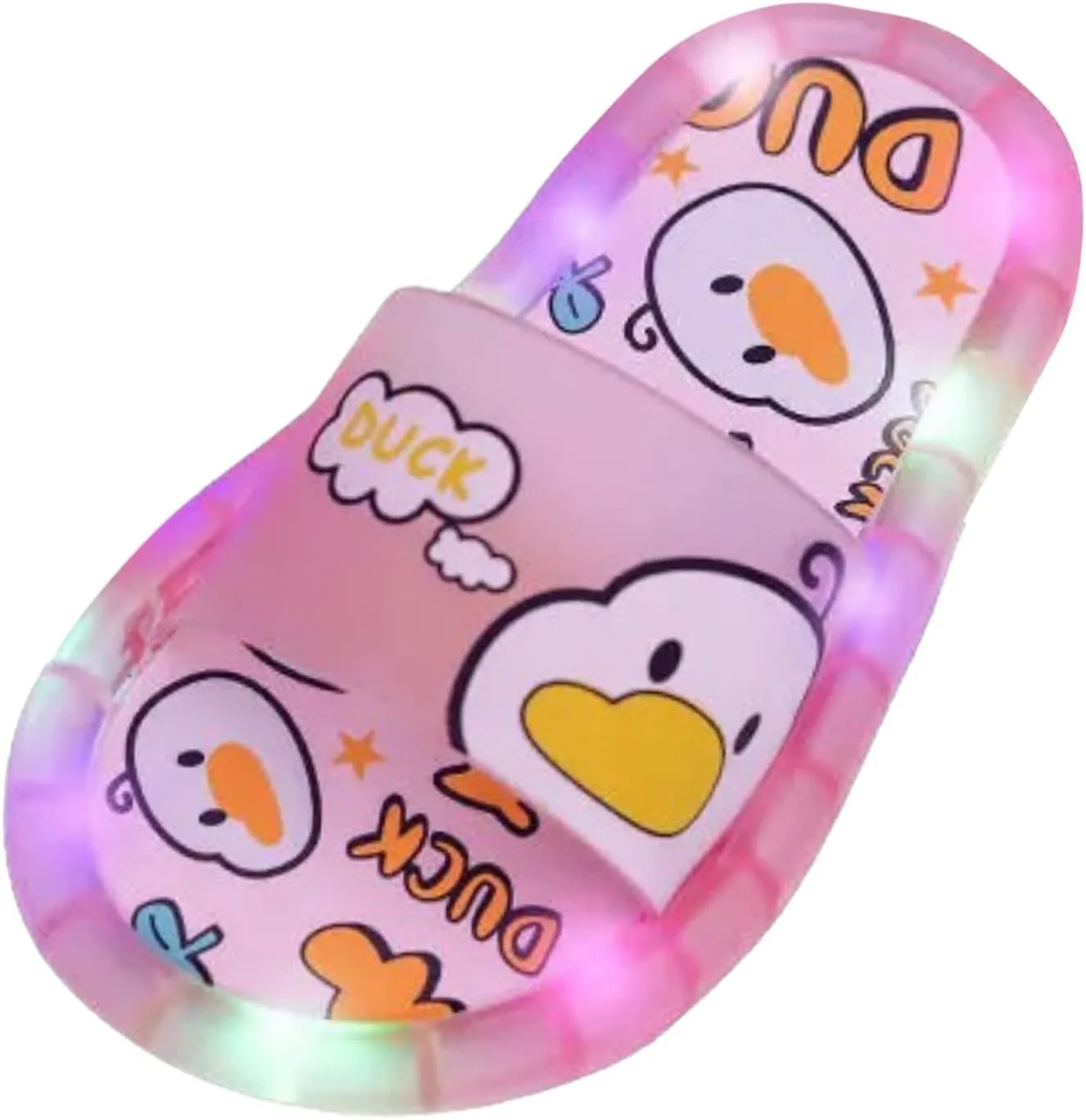 Children Slippers Summer Flashing Lights Cute Baby Animal Cartoon Indoor And Outdoor Home Sandals Kids Slippers Girls
